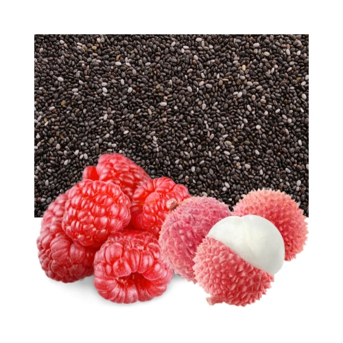 CHIA PUDDING DESSERT HIMBEEREN-LITSCHI