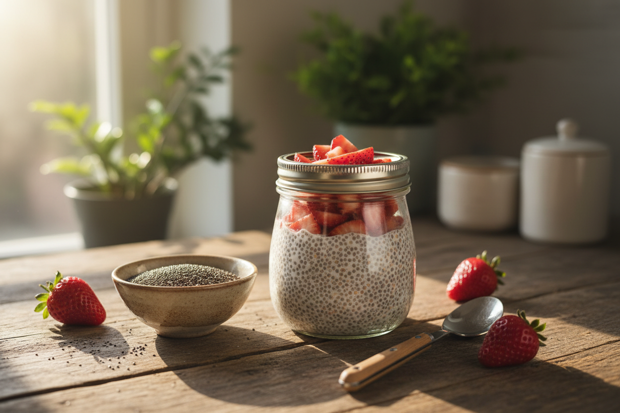 Gesund frühstücken mit Chia Pudding