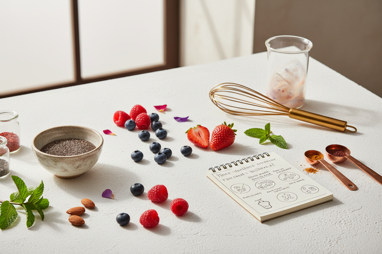 Chia Pudding und gesunde Desserts