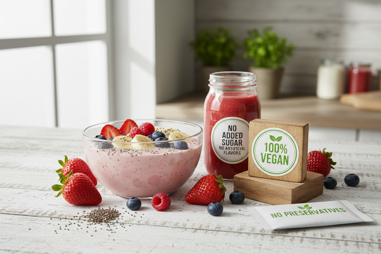 Vegan Chia Pudding und Frühstück